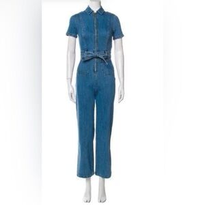 Rachel Antonoff Blue Denim Jumpsuit